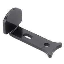 Arrêt de volet à visser coudé noir